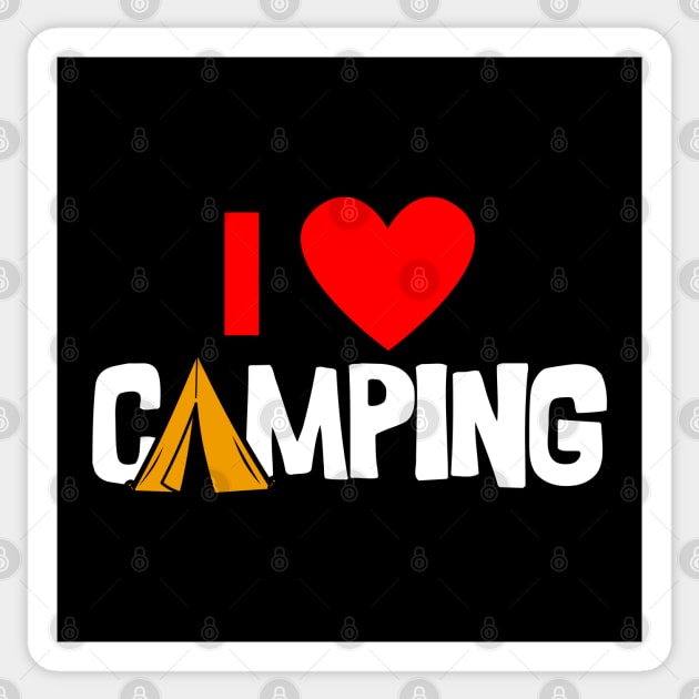 I Love Camping Sticker by Originals by Boggs Nicolas